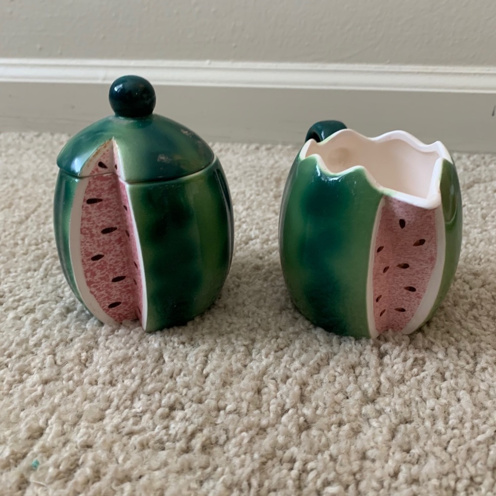 Watermelon Cream & Sugar Set